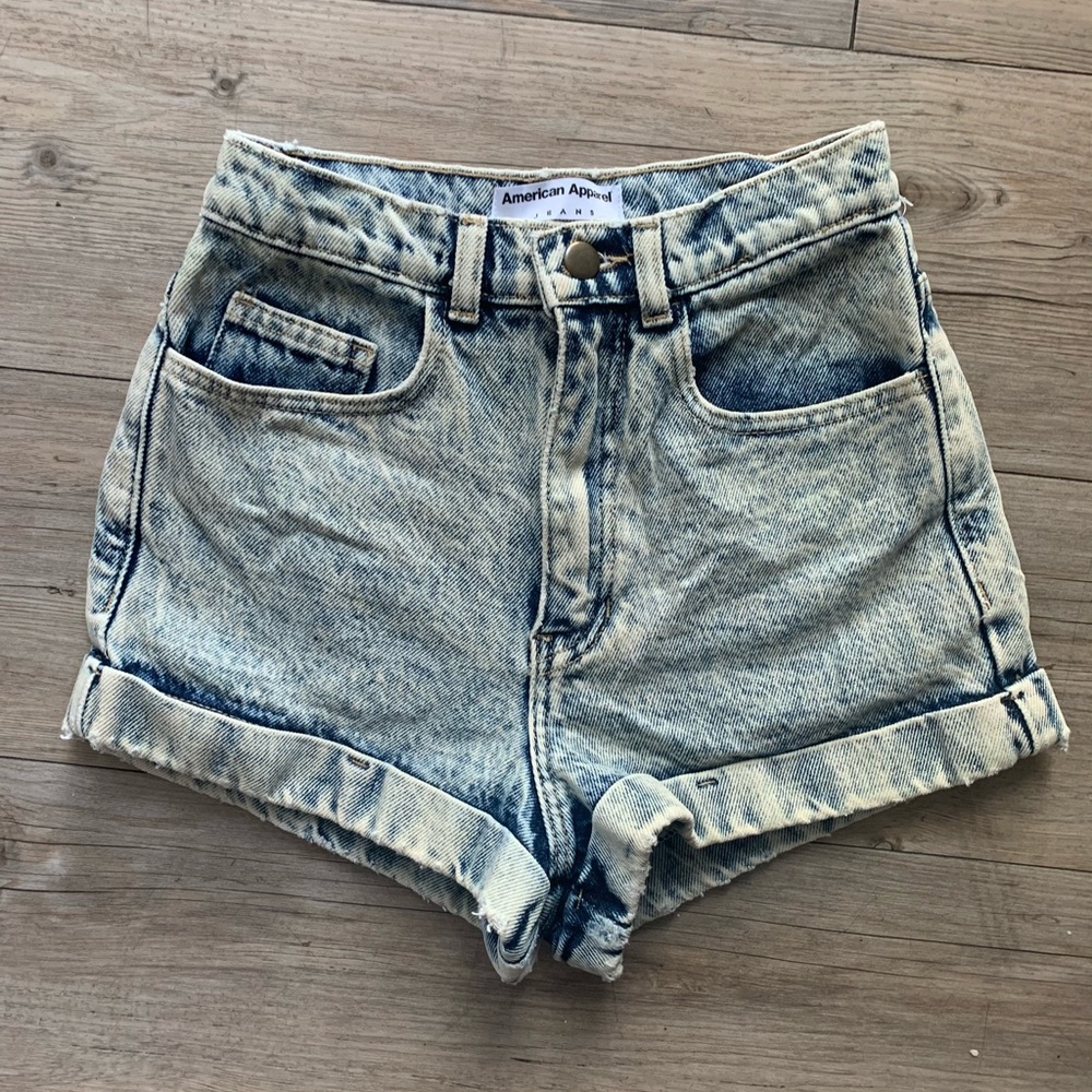 American apparel denim high rise